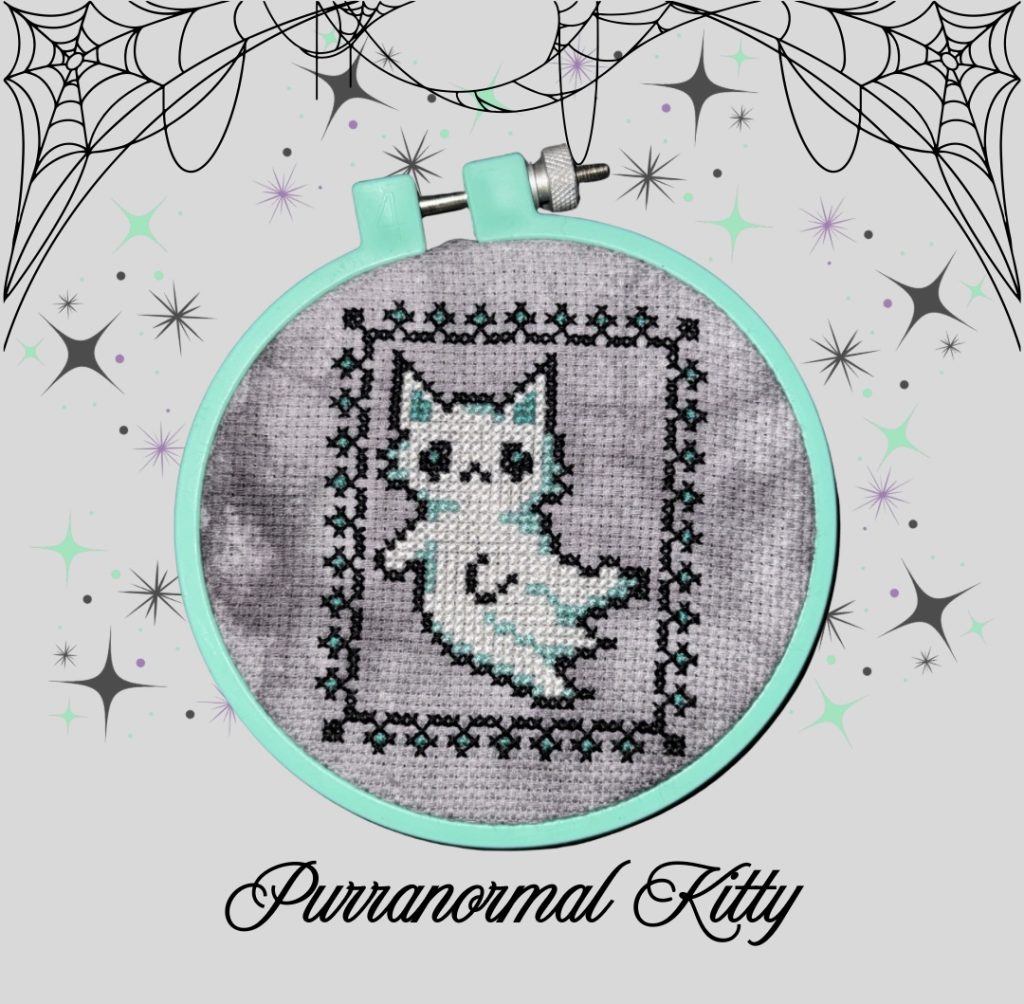 Purranormal Kitty-Cross Stitch Pattern PDF