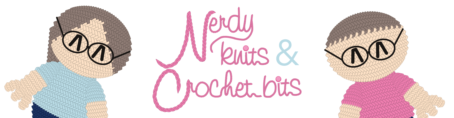 Nerdy knits & Crochet bits Banner