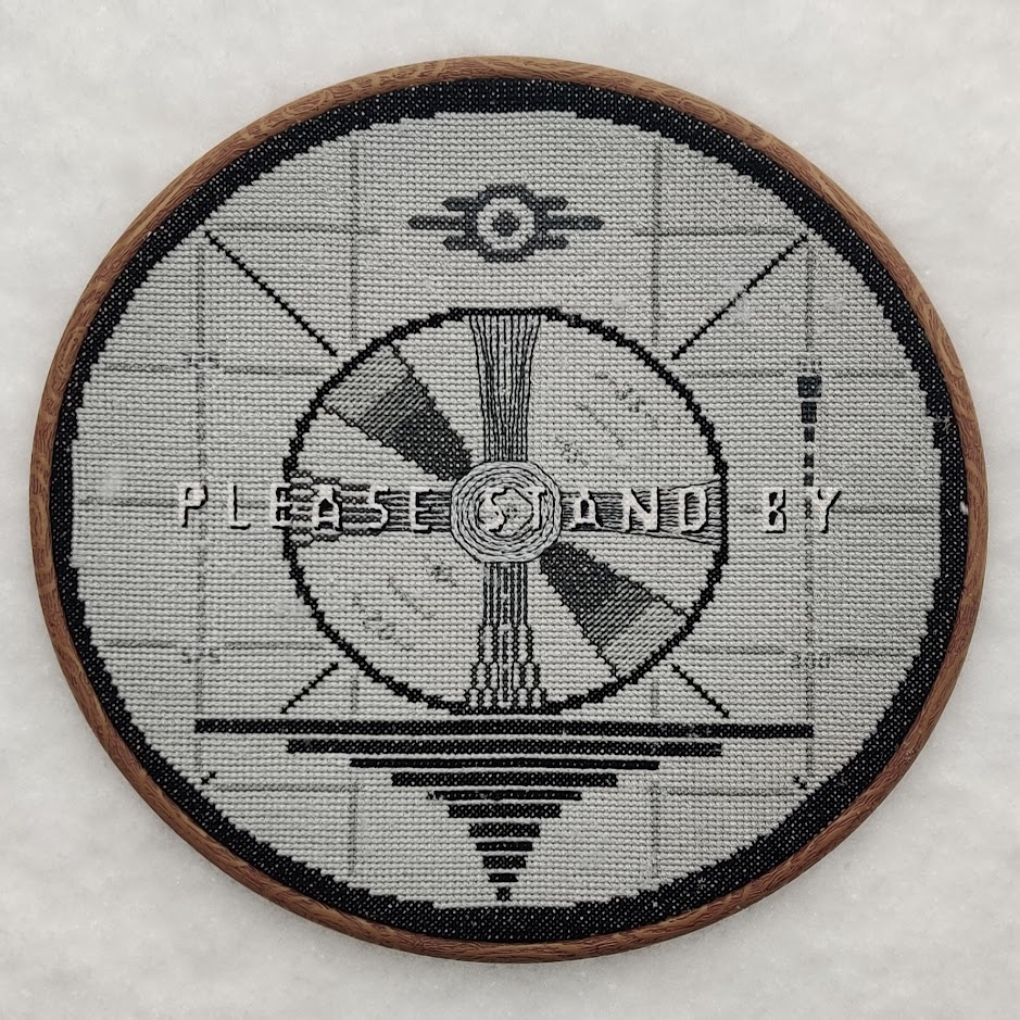 Fallout - Please Stand By / Loading Screen cross-stitch pattern pdf