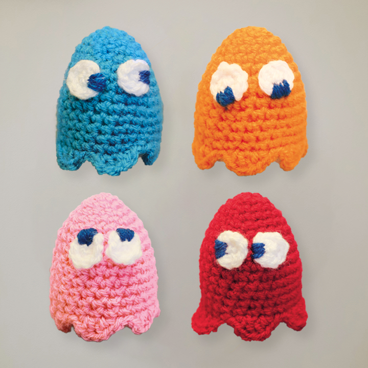 Pac-Man Ghost Egg Cosies