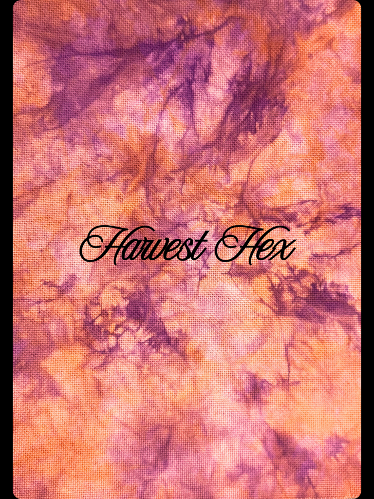 Harvest Hex (14, 16 & 18 count Hand-dyed Aida Cloth) MADE TO ORDER