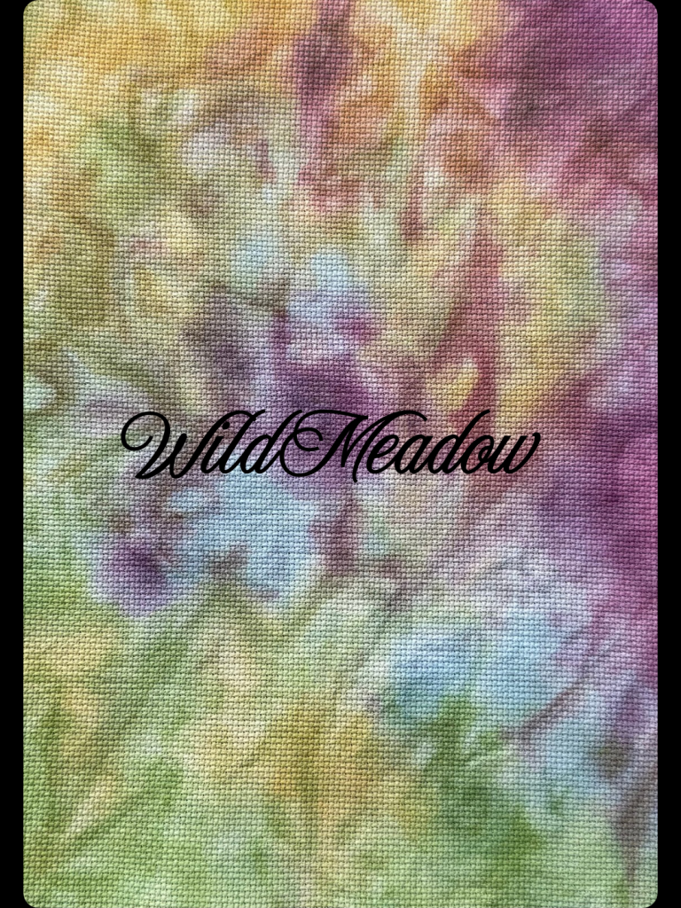 Wild Meadow (14, 16 & 18 count Hand-dyed Aida Cloth) MADE TO ORDER