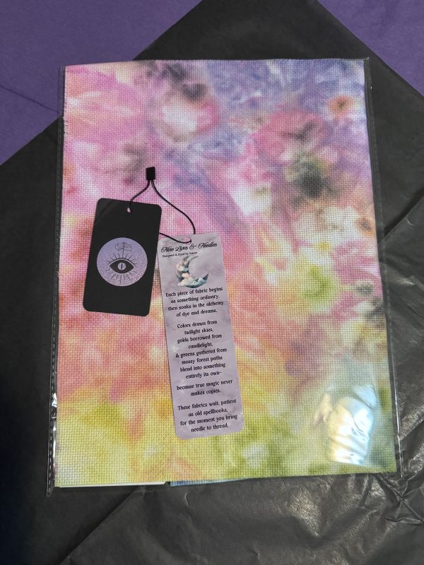 Electric Meadow (14, 16 & 18 count Hand-dyed Aida Cloth) MADE TO ORDER - Image 5