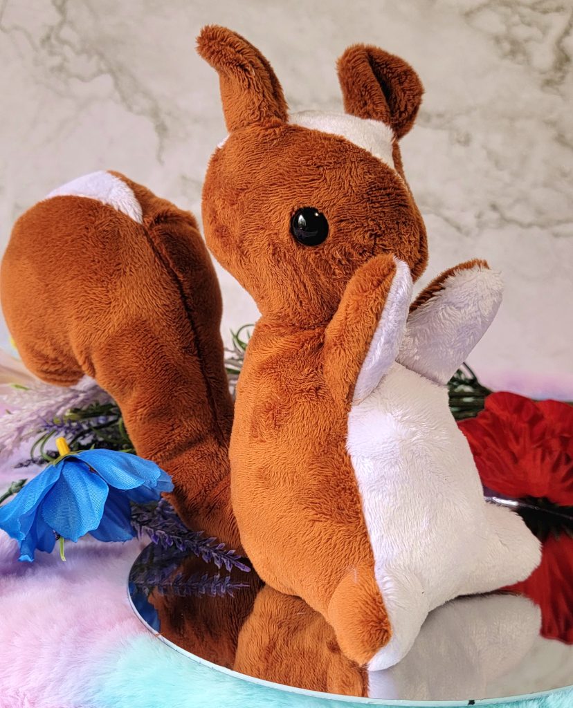 Custom Color Squirrel Plushie, Soft Handmade Minky Stuffie, USA