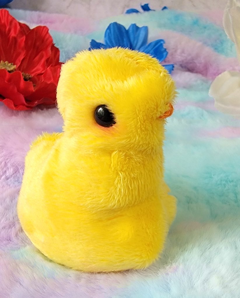 Handmade Bean Filled Chick Plushie, Custom Color Squishy Stuffie