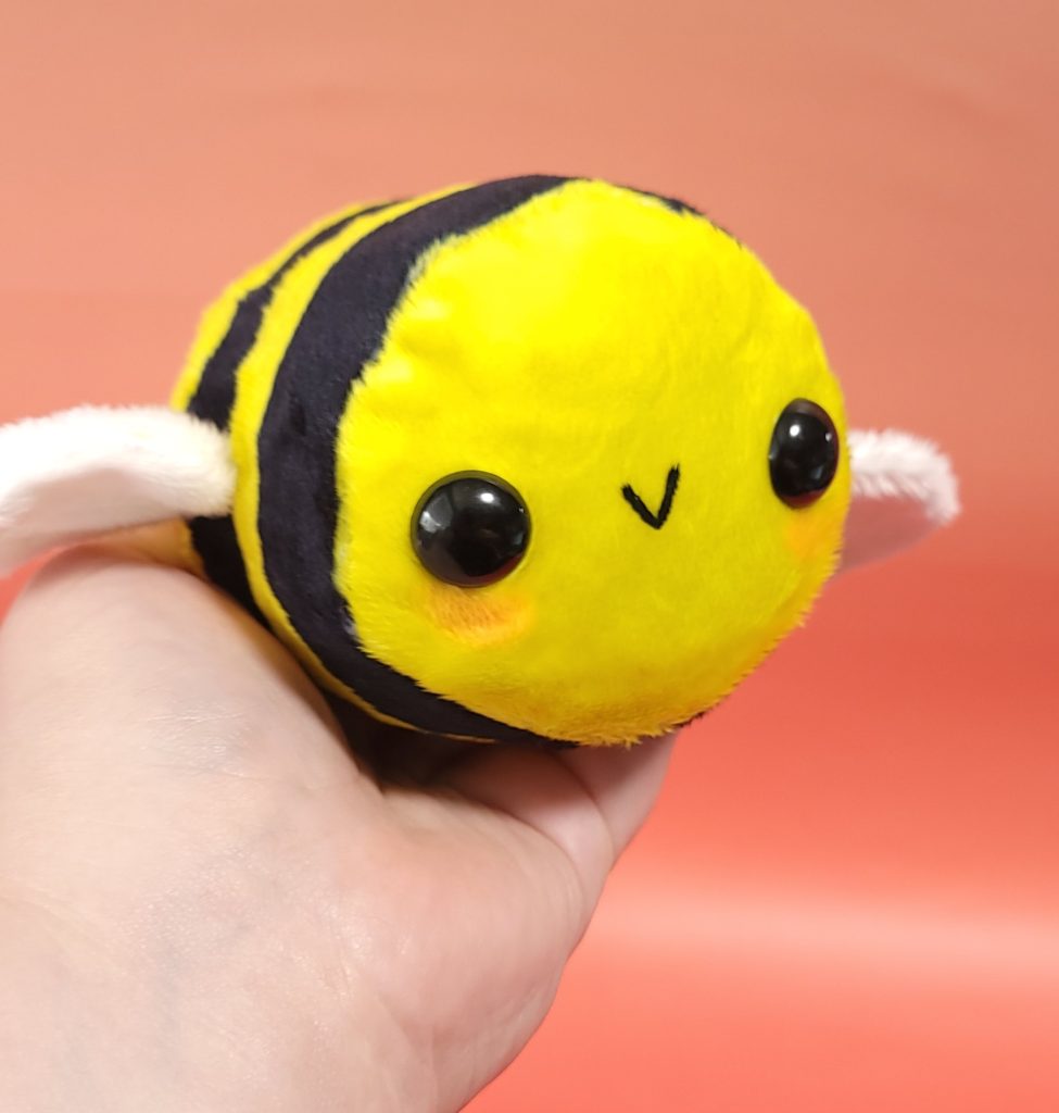 Handmade Minky Bee Honeybee Stuffed Animal