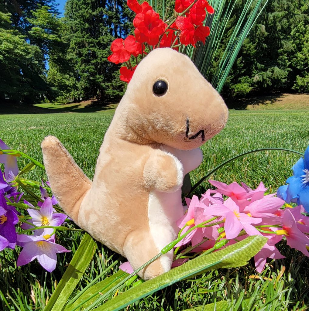 Handmade Mini T-Rex Plush, Custom Color Dinosaur Stuffie