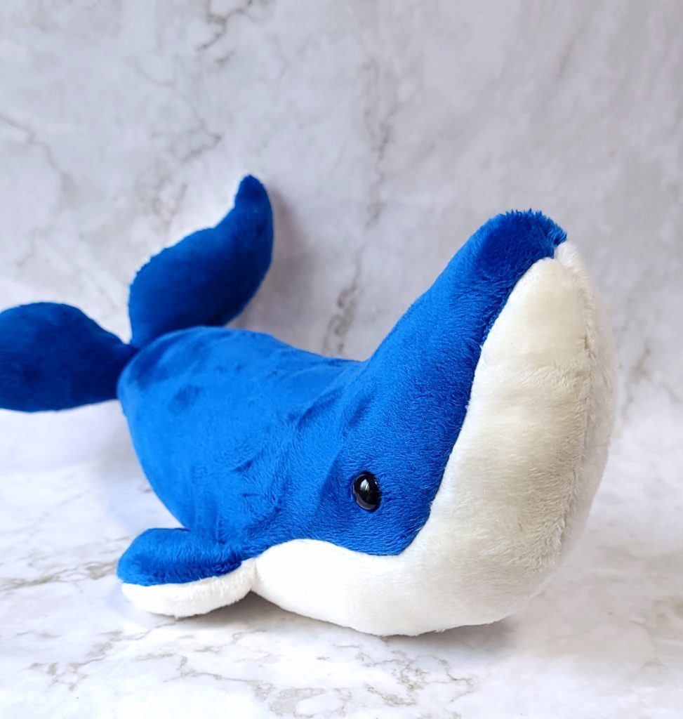 Handmade Minky Humpback Whale Plush, Custom Color Stuffed Animal