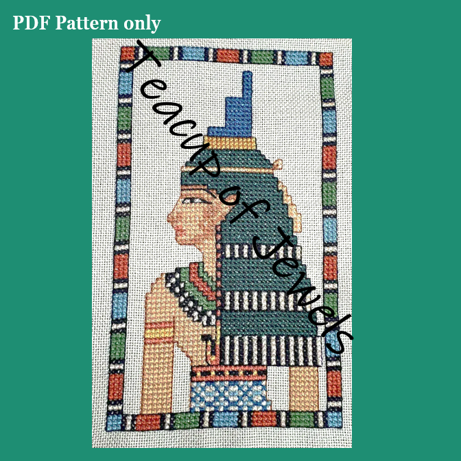 Egyptian Goddess Isis - PDF cross stitch pattern